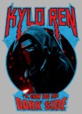 Men's Star Wars The Force Awakens Kylo Ren Show Dark Side  Adult Pull Over Hoodie