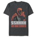 Men's Marvel Deadpool No One Cares  Adult T-Shirt
