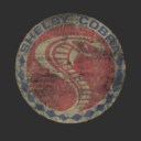 Men's Shelby Cobra Distressed Cobra Circle Logo  Adult T-Shirt