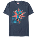 Men's Marvel Captain America 1 Dad  Adult T-Shirt