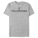 Men's Yellowstone White Dutton Ranch Brand Logo  Adult T-Shirt