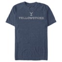 Men's Yellowstone White Dutton Ranch Brand Logo  Adult T-Shirt