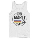 Men's Nintendo Super Mario Retro Rainbow Ring  Adult Tank Top