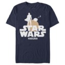 Men's Star Wars: The Mandalorian Bounty Hunter and The Child Silhouette  Adult T-Shirt