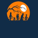 Men's Star Wars Halloween Characters Trick or Treat  Adult Long Sleeve Shirt