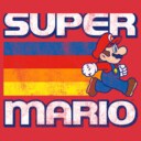 Men's Nintendo Super Mario Rainbow Stripes  Adult T-Shirt