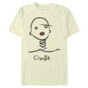 Men's Cruella Abstract Doodle  Adult T-Shirt