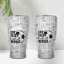 Eat Sleep Football Repeat Tumbler