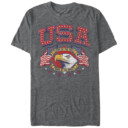 Men's Lost Gods Fourth of July  USA Free Brave  Adult T-Shirt
