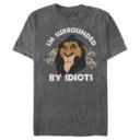 Men's Lion King Scar Surrounded by Idiots  Adult T-Shirt