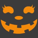 Men's CHIN UP Halloween Jack o' Lantern Face  Adult Pull Over Hoodie