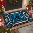 Carolina Panthers Limited Edition Rubber Base Doormat Gifts For Christmas