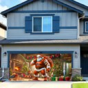 Stocktee Denver Broncos Santa Welcomes Limited Edition Garage Cover Christmas Season NEW154407