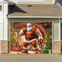 Stocktee Denver Broncos Santa Welcomes Limited Edition Garage Cover Christmas Season NEW154407