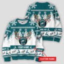 Stocktee Philadelphia Eagles Limited Edition Custom Name Ugly Sweater Lind NEW156124