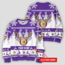 Stocktee Minnesota Vikings Limited Edition Custom Name Ugly Sweater Lind NEW156127