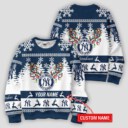 Stocktee New York Yankees Limited Edition Custom Name Ugly Sweater Lind NEW156151