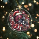 Stocktee Arizona Cardinals Helmet Christmas Crystal Glass Ornament NEW155226