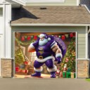 Stocktee Minnesota Vikings Santa Welcomes Limited Edition Garage Cover Christmas Season NEW154427