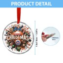 Stocktee New York Mets Christmas Crystal Glass Ornament NEW155050