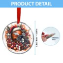 Stocktee Denver Broncos Helmet Christmas Crystal Glass Ornament NEW155207