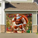 Stocktee Chicago Bears Santa Welcomes Limited Edition Garage Cover Christmas Season NEW154419