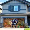 Stocktee New York Giants Santa Welcomes Limited Edition Garage Cover Christmas Season NEW154420