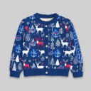 Stocktee Buffalo Bills Christmas Limited Edition Spun-knit Button Sweater NEW157613