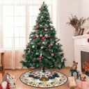 Stocktee Houston Texans Cute Snowmen Pattern Christmas Limited Edition Winter Season Tree Skirt NEW159414