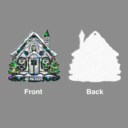 Stocktee Green Bay Packers Snow House Pattern Christmas Custom Shape 1-side Printed Star Hologram Ornament NEW160918