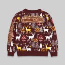 Stocktee Washington Commanders Christmas Limited Edition Spun-knit Button Sweater NEW157622