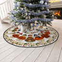 Stocktee Denver Broncos Cute Snowmen Pattern Christmas Limited Edition Winter Season Tree Skirt NEW159407