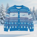 Stocktee Los Angeles Dodgers Christmas Limited Edition Spun-knit Button Sweater NEW157446