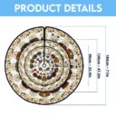 Stocktee Las Vegas Raiders Cute Snowmen Pattern Christmas Limited Edition Winter Season Tree Skirt NEW159406