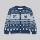 Stocktee New York Yankees Christmas Limited Edition Spun-knit Button Sweater NEW157451