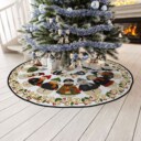 Stocktee Las Vegas Raiders Cute Snowmen Pattern Christmas Limited Edition Winter Season Tree Skirt NEW159406