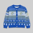 Stocktee Los Angeles Rams Christmas Limited Edition Spun-knit Button Sweater NEW157425