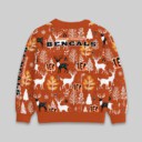 Stocktee Cincinnati Bengals Christmas Limited Edition Spun-knit Button Sweater NEW157612