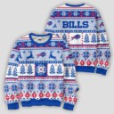 Stocktee Buffalo Bills Christmas Limited Edition Ugly Sweater Lind NEW157713