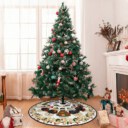 Stocktee Las Vegas Raiders Cute Snowmen Pattern Christmas Limited Edition Winter Season Tree Skirt NEW159406