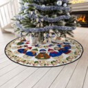 Stocktee Buffalo Bills Cute Snowmen Pattern Christmas Limited Edition Winter Season Tree Skirt NEW159413