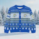 Stocktee Los Angeles Rams Christmas Limited Edition Spun-knit Button Sweater NEW157425