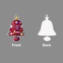 Stocktee Tampa Bay Buccaneers Pattern Christmas Custom Shape 1-side Printed Star Hologram Ornament NEW161928