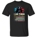 FATHER'S DAY I AM THEIR FATHER DADDY DAD SHIRT WITH KIDS NAMES - PERSONALIZED CUSTOM NAME SHIRT GIFT FOR GRANDPA & DAD T-Shirt