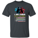 FATHER'S DAY I AM THEIR FATHER DADDY DAD SHIRT WITH KIDS NAMES - PERSONALIZED CUSTOM NAME SHIRT GIFT FOR GRANDPA & DAD T-Shirt