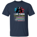 FATHER'S DAY I AM THEIR FATHER DADDY DAD SHIRT WITH KIDS NAMES - PERSONALIZED CUSTOM NAME SHIRT GIFT FOR GRANDPA & DAD T-Shirt