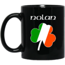 Nolan Irish Name Shamrock Patrick Day Mug