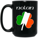 Nolan Irish Name Shamrock Patrick Day Mug