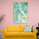 Climbing  Blue Roses Aesthetic Art Print