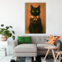 Black Cat Aesthetic Art Print